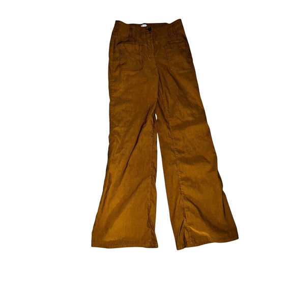 MAEVE The Junie High-Rise Wide-Leg Flare Pants Sz 30 hippie boho Brown - Picture 1 of 5